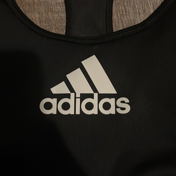 NWT Adidas Sports Bra Medium Support Black White NWT Bundles & Offers Welcome - Picture 4 of 5